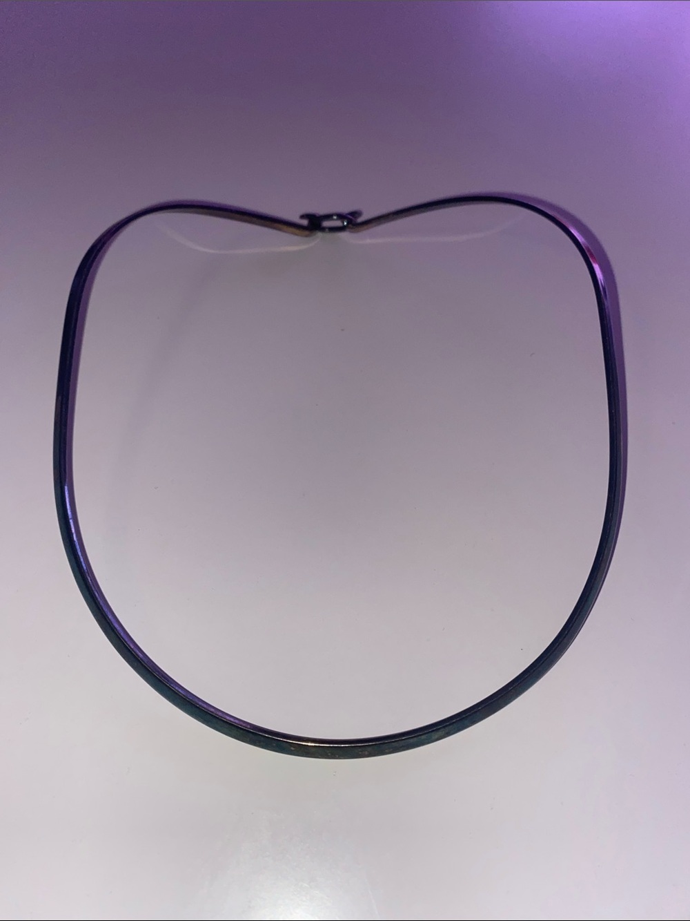 Y2K Gunmetal Sleek Necklace